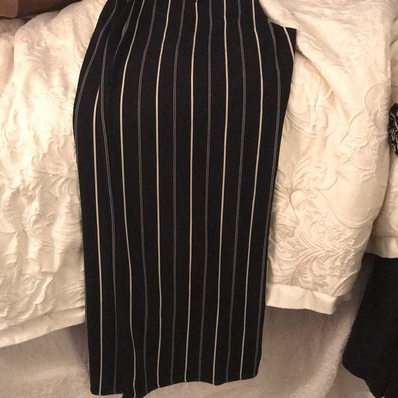 Express palazzos black with cream stripes - Picture 6 of 8